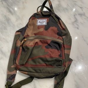Herschel Mini camo print backpack NWOT